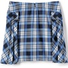 image:imageLands End School Uniform Girls Slim Side Pleat Plaid Skort Above KneeClear Blue Plaid