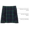 image:imageLands End School Uniform Girls Slim Side Pleat Plaid Skort Above KneePlaid HunterClassic Navy