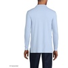 image:imageLands End School Uniform Mens Long Sleeve Interlock Polo ShirtBlue