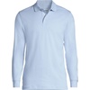 image:imageLands End School Uniform Mens Long Sleeve Interlock Polo ShirtBlue