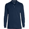 image:imageLands End School Uniform Mens Long Sleeve Interlock Polo ShirtClassic Navy