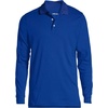 image:imageLands End School Uniform Mens Long Sleeve Interlock Polo ShirtCobalt