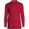 image:imageLands End School Uniform Mens Long Sleeve Interlock Polo ShirtRed