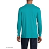 image:imageLands End School Uniform Mens Long Sleeve Interlock Polo ShirtTeal Breeze
