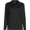 image:imageLands End School Uniform Womens Long Sleeve Feminine Fit Rapid Dry Polo ShirtBlack