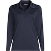 image:imageLands End School Uniform Womens Long Sleeve Feminine Fit Rapid Dry Polo ShirtClassic Navy