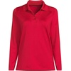 image:imageLands End School Uniform Womens Long Sleeve Feminine Fit Rapid Dry Polo ShirtRed