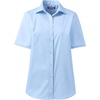 image:imageLands End School Uniform Womens No Gape Short Sleeve Stretch ShirtLight Sea Blue