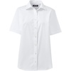 image:imageLands End School Uniform Womens No Gape Short Sleeve Stretch ShirtPearl White