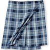 image:imageLands End School Uniform Womens Plaid A Line Tab Skort Top of KneeClear Blue Plaid