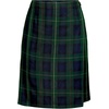 image:imageLands End School Uniform Womens Plaid A Line Tab Skort Top of KneeHunterClassic Navy Plaid