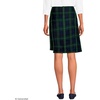 image:imageLands End School Uniform Womens Plaid A Line Tab Skort Top of KneeHunterClassic Navy Plaid