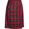 image:imageLands End School Uniform Womens Plaid A Line Tab Skort Top of KneeRedBlack Plaid