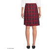 image:imageLands End School Uniform Womens Plaid A Line Tab Skort Top of KneeRedBlack Plaid