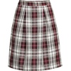 image:imageLands End School Uniform Womens Plaid Skort Top of KneeGarnetKhaki Plaid