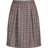 image:imageLands End School Uniform Womens Plaid Skort Top of KneeGray HeatherMaroon Plaid