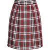 image:imageLands End School Uniform Womens Plaid Skort Top of KneeRedGraphite Plaid