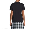 image:imageLands End School Uniform Womens Short Sleeve Feminine Fit Interlock Polo ShirtBlack
