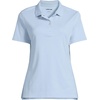 image:imageLands End School Uniform Womens Short Sleeve Feminine Fit Interlock Polo ShirtBlue