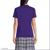 image:imageLands End School Uniform Womens Short Sleeve Feminine Fit Interlock Polo ShirtDeep Purple