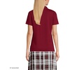 image:imageLands End School Uniform Womens Short Sleeve Feminine Fit Interlock Polo ShirtGarnet