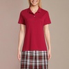 image:imageLands End School Uniform Womens Short Sleeve Feminine Fit Interlock Polo ShirtGarnet