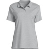image:imageLands End School Uniform Womens Short Sleeve Feminine Fit Interlock Polo ShirtGray Heather