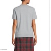 image:imageLands End School Uniform Womens Short Sleeve Feminine Fit Interlock Polo ShirtGray Heather