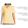 image:imageLands End School Uniform Womens Short Sleeve Feminine Fit Interlock Polo ShirtMaize