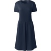 image:imageLands End School Uniform Womens Short Sleeve Ponte DressClassic Navy