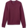 image:imageLands End School Uniform Young Mens Cotton Modal VNeck SweaterBurgundy