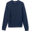 image:imageLands End School Uniform Young Mens Cotton Modal VNeck SweaterClassic Navy