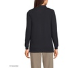 image:imageLands End School Uniform Young Womens Long Sleeve Mesh Polo ShirtBlack
