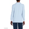 image:imageLands End School Uniform Young Womens Long Sleeve Mesh Polo ShirtBlue