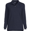 image:imageLands End School Uniform Young Womens Long Sleeve Mesh Polo ShirtClassic Navy
