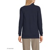 image:imageLands End School Uniform Young Womens Long Sleeve Mesh Polo ShirtClassic Navy