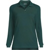 image:imageLands End School Uniform Young Womens Long Sleeve Mesh Polo ShirtEvergreen