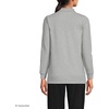 image:imageLands End School Uniform Young Womens Long Sleeve Mesh Polo ShirtGray Heather