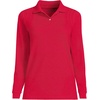 image:imageLands End School Uniform Young Womens Long Sleeve Mesh Polo ShirtRed
