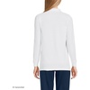 image:imageLands End School Uniform Young Womens Long Sleeve Mesh Polo ShirtWhite