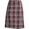 image:imageLands End School Uniform Young Womens Plaid Aline Skirt Below the KneeBurgundyGray Plaid