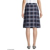 image:imageLands End School Uniform Young Womens Plaid Aline Skirt Below the KneeClassic Navy Plaid