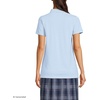 image:imageLands End School Uniform Young Womens Short Sleeve Mesh Polo ShirtBlue