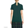 image:imageLands End School Uniform Young Womens Short Sleeve Mesh Polo ShirtEvergreen