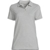 image:imageLands End School Uniform Young Womens Short Sleeve Mesh Polo ShirtGray Heather