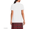 image:imageLands End School Uniform Young Womens Short Sleeve Mesh Polo ShirtWhite