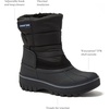 image:imageLands End Waterproof Kids Snow Boots  Insulated Warm Fleece Lined Winter Boots for Toddlers Girls amp Boys Size 510 Toddler or 117 Little or Big KidBlack