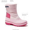 image:imageLands End Waterproof Kids Snow Boots  Insulated Warm Fleece Lined Winter Boots for Toddlers Girls amp Boys Size 510 Toddler or 117 Little or Big KidCotton Candy Pink