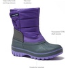image:imageLands End Waterproof Kids Snow Boots  Insulated Warm Fleece Lined Winter Boots for Toddlers Girls amp Boys Size 510 Toddler or 117 Little or Big KidViolet Tulip Purple