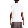 image:imageLands End Womens Short Sleeve Banded Bottom Polo ShirtWhite